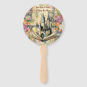 Whimsical Fantasy Garden Baby DuscheTable Confetti Fächer (Rückseite)