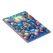 Whimsical Fantasy Gebäude Art Notebook Notizblock (Rechte Seite)