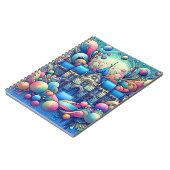 Whimsical Fantasy Gebäude Art Notebook Notizblock (Linke Seite)