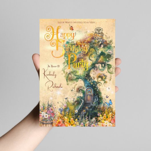 Whimsical Fantasy Geburtstagsparty Einladung