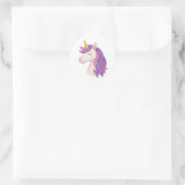 Whimsical Fantasy Lächeln Unicorn Sticker (Tasche)