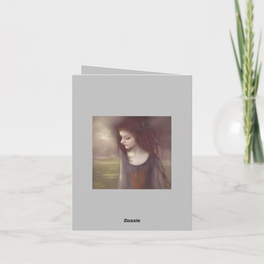 Whimsical Fantasy Little Fairy Dankeskarte (Rückseite)