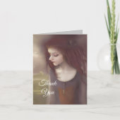 Whimsical Fantasy Little Fairy Dankeskarte (Vorderseite)