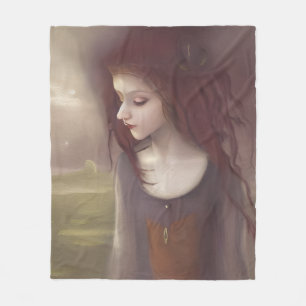 Whimsical Fantasy Little Fairy Fleecedecke