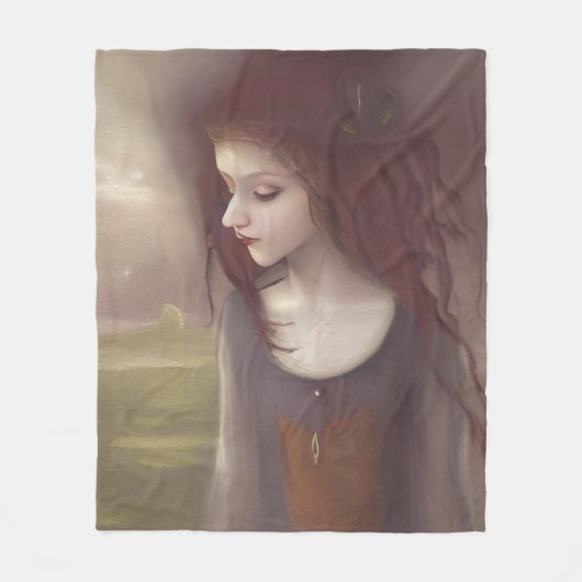 Whimsical Fantasy Little Fairy Fleecedecke (Vorderseite)
