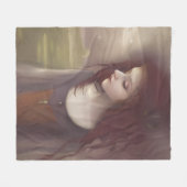 Whimsical Fantasy Little Fairy Fleecedecke (Vorderseite (Horizontal))