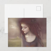 Whimsical Fantasy Little Fairy Postkarte (Vorne/Hinten)