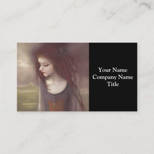 Whimsical Fantasy Little Fairy Visitenkarte (Vorderseite)