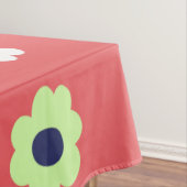 Whimsical farbenfroh florale Retro, fröhlich, prep Tischdecke (Beispiel)