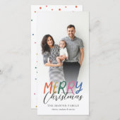 Whimsical farbenfroh frohe Weihnachten Volles Foto (Vorne/Hinten)