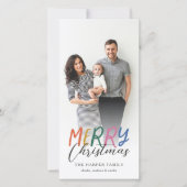 Whimsical farbenfroh frohe Weihnachten Volles Foto (Vorderseite)