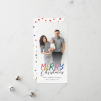 Whimsical farbenfroh frohe Weihnachten Volles Foto