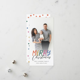 Whimsical farbenfroh frohe Weihnachten Volles Foto