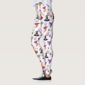 Whimsical farbenfrohe Halloween Hexenhasen Leggings (Links)