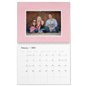 Whimsical farbenfrohe Muster Family Foto Kalender (Feb 2026)