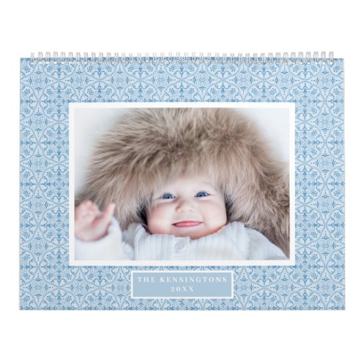 Whimsical farbenfrohe Muster Family Foto Kalender (Titelbild)