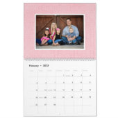 Whimsical farbenfrohe Muster Family Foto Kalender (Feb 2023)