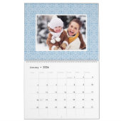 Whimsical farbenfrohe Muster Family Foto Kalender (Jan 2026)