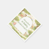 Whimsical Farm Animals Barnyard 1st Birthday Serviette (Ecke)