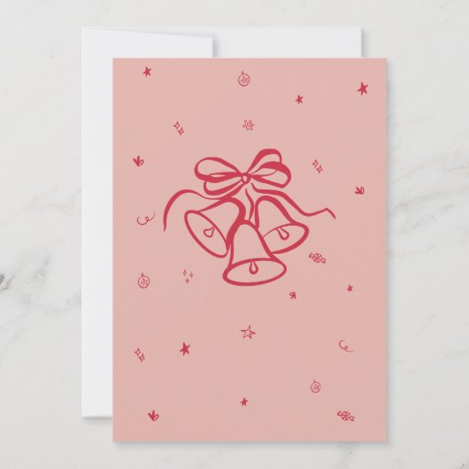 Whimsical Favorite Things Weihnachts-Party Einladung (Rückseite)