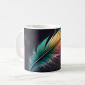 Whimsical Feather Kaffeetasse (Vorderseite Links)