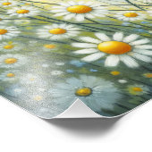 Whimsical Feline Under the Daisies Fotodruck (Ecke)