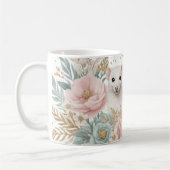 Whimsical Ferrets und Blumenfantasy Kaffeetasse (Links)