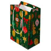 Whimsical Festivals & Weihnachten Mittlere Geschenktüte (Rückseite Schrägansicht)