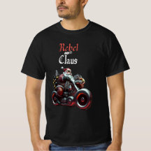Whimsical Festive Biker Santa Claus