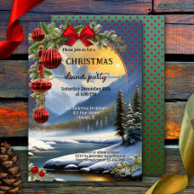 Whimsical Festive Retro Weihnachtsabend Party