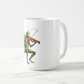 Whimsical Fiddler Grashüpfer Grafik Langarmshirt Kaffeetasse (VorderseiteRechts)