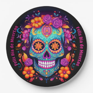 🌹 Whimsical Fiesta: Sugar Skull Serenade 🌹 Pappteller