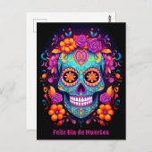 🌹 Whimsical Fiesta: Sugar Skull Serenade 🌹 Postkarte (Vorne/Hinten)