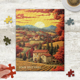 Whimsical Fine Art Toskana Italien Puzzle