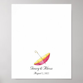 Whimsical Fingerprint Guestbook Poster