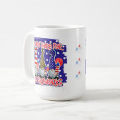 Whimsical Fireworks Gnomes Kaffeetasse (Vorderseite Links)