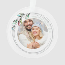 Whimsical First Verheiratet Christmas Ornament