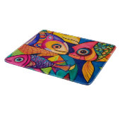 Whimsical fischen 6 schneidebrett (Ecke)