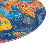 Whimsical Fish Ocean 7 Schneidebrett (Ecke)