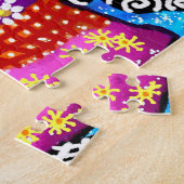 Whimsical Fish Trio farbenfroh Abstrakt nautic Puzzle (Seite)