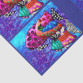 Whimsical Fish Trio Funky Decoupage Seidenpapier (Ausschnitt)