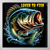 Whimsical Fishers a mouthy design Poster (Vorne)