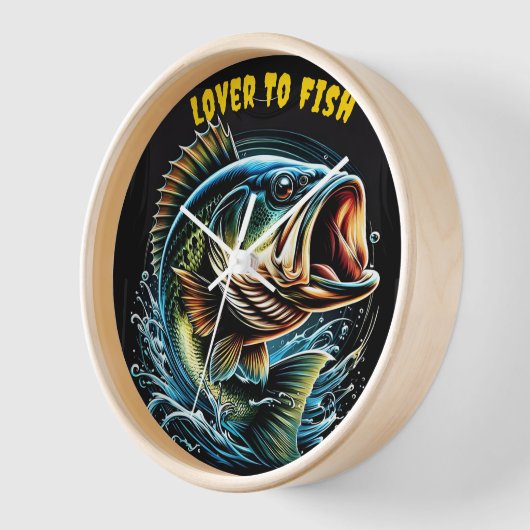 Whimsical Fishers a mouthy design Uhr (Winkel)