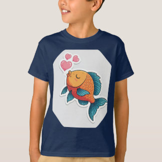 Whimsical Fishy Liebe T-Shirt