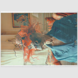 Whimsical Flamboyant Hippo Decoupage Seidenpapier