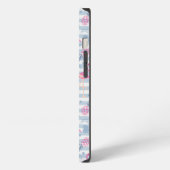 Whimsical Flamingo & Ananas Muster iPhone Hülle (Linke Seite)