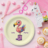 WHIMSICAL FLAMINGO PAPPTELLER (Party)