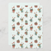 Whimsical Flat Christmas Card – Cute Holiday Cheer (Vorne/Hinten)