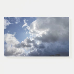 Whimsical Flaute Wolken in hellblau Cornish Sky Post-it Klebezettel