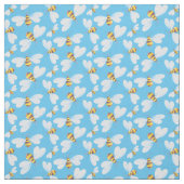 Whimsical fliegendes Bienenaquarellkunstmuster Stoff (Muster)